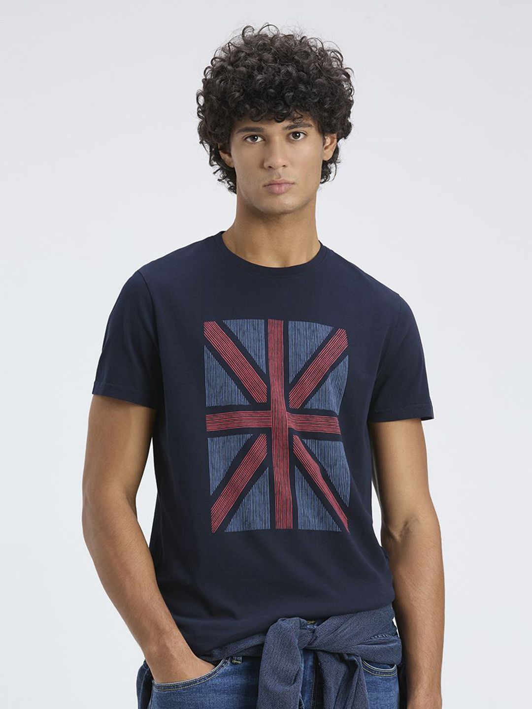 Pepe Jeans Graphic Printed Pure Cotton Slim Fit T-shirt