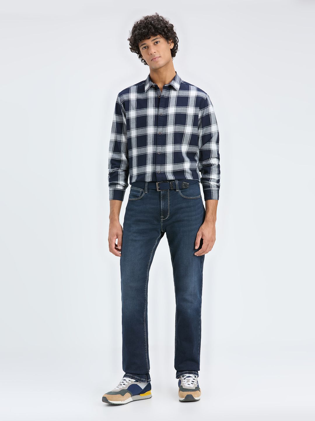 Pepe Jeans Tartan Checked Spread Collar Pure Cotton Regular Fit Casual Shirt