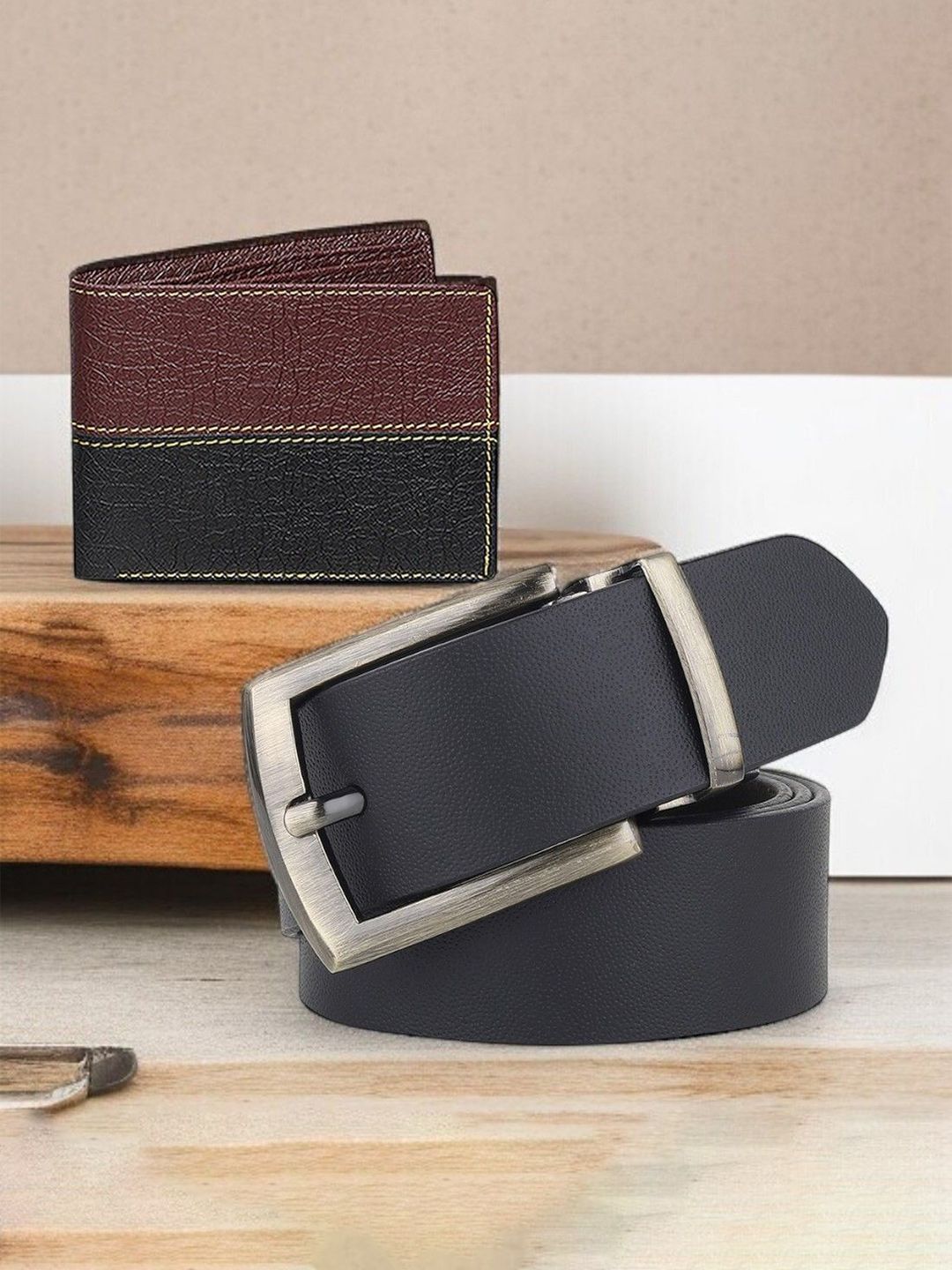 Provogue Men Accessory Gift Set of Wallet and Belt