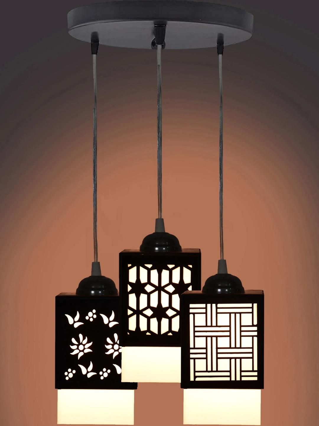 Gojeeva Unisex Black Ceiling Lamps