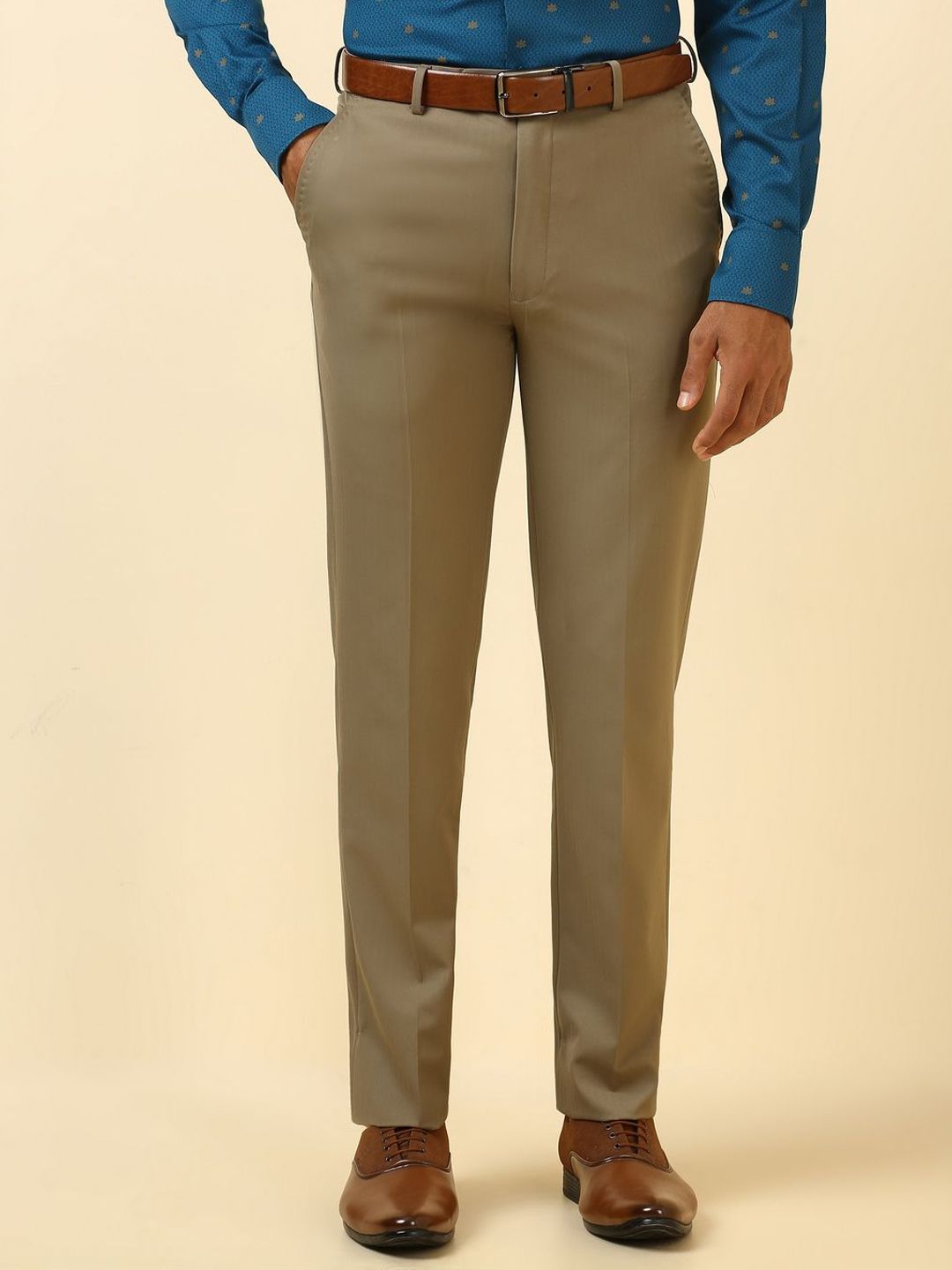 Allen Solly Sport Men Slim Fit Formal Trousers