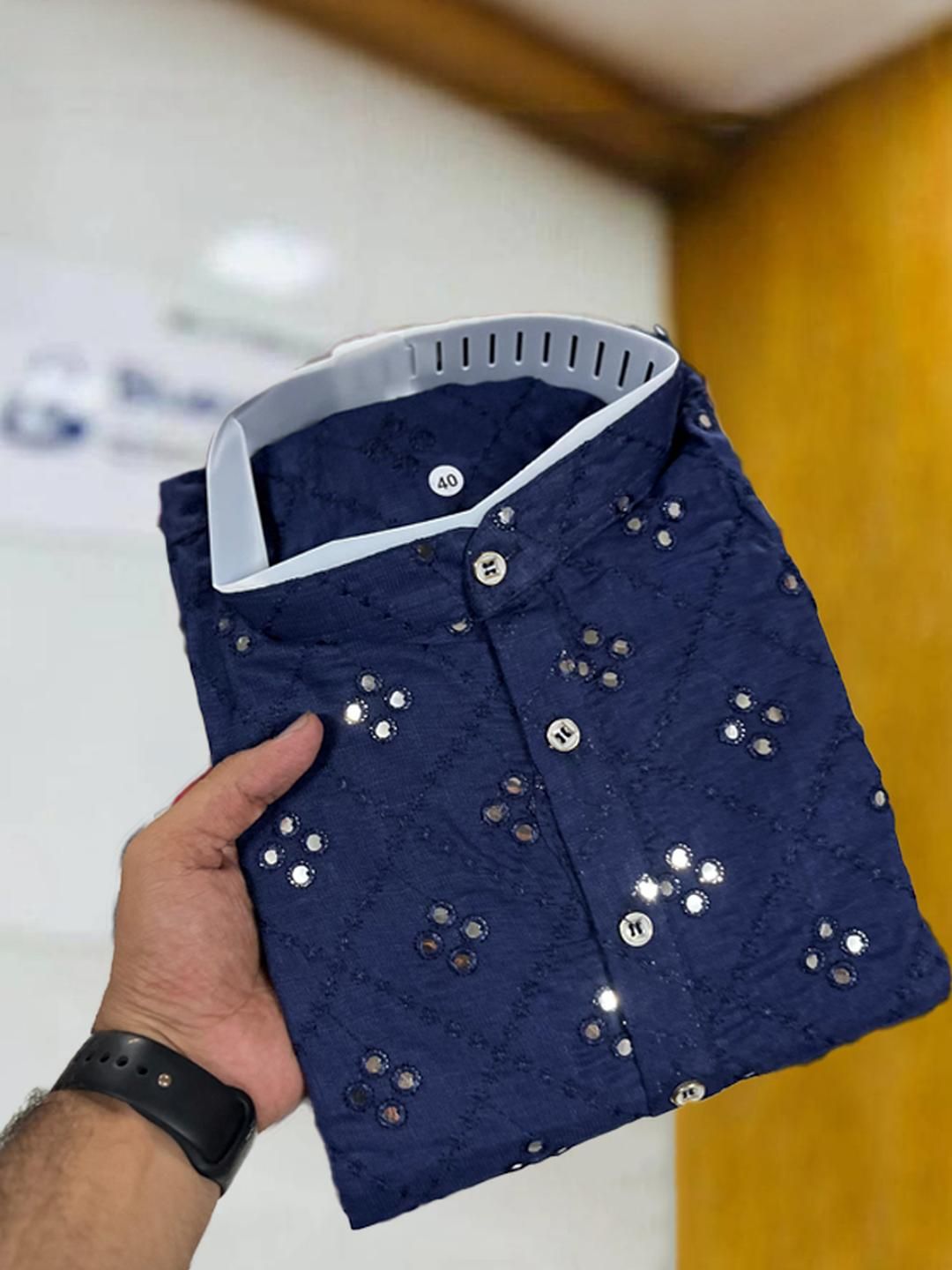 ORIFAB Men Embroidered Kurta