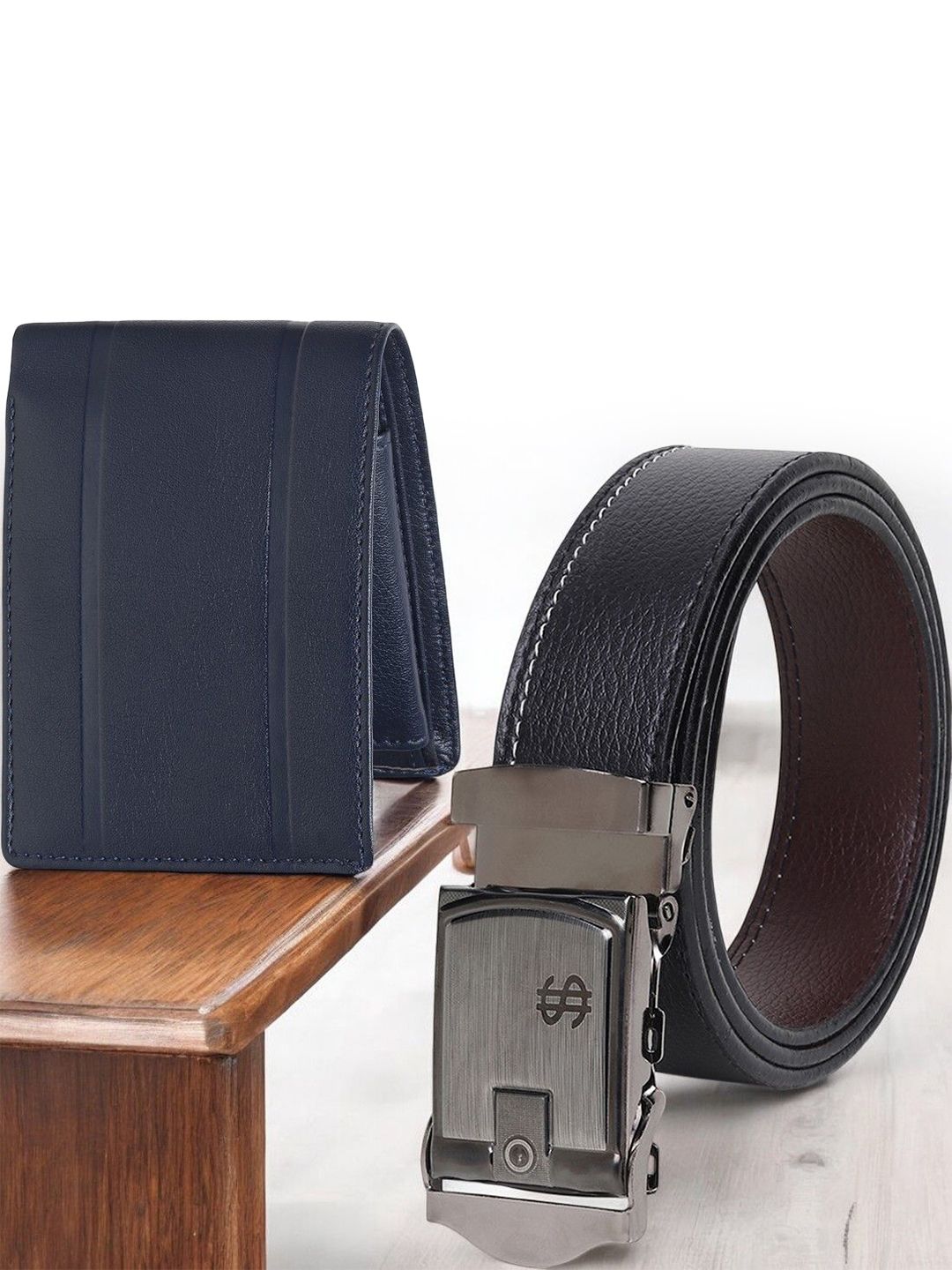Provogue Men Wallet and Belt Accessory Gift Set