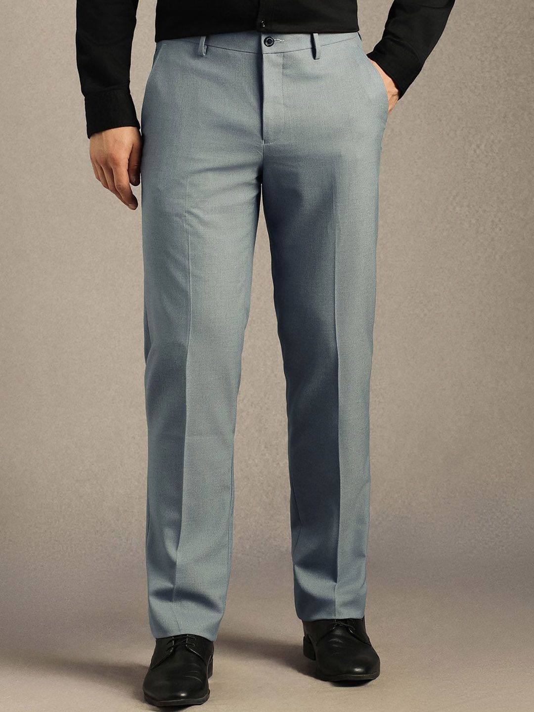 Louis Philippe Men Slim Fit Mid-Rise Formal Trouser
