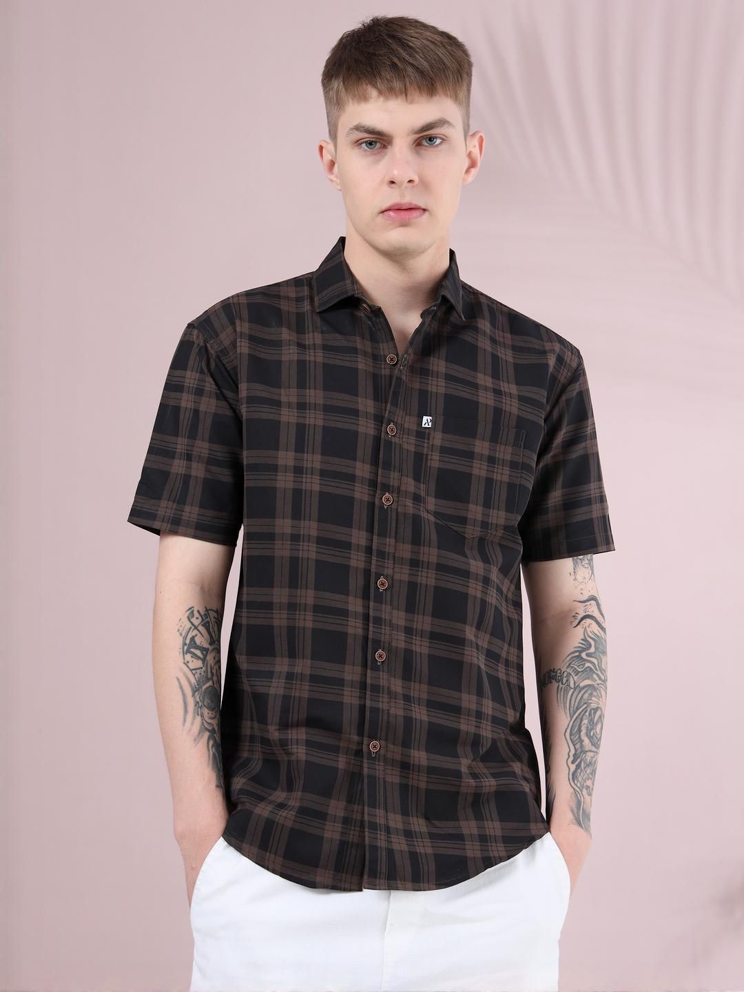 ALLWIN PAUL Men Cotton Shirts