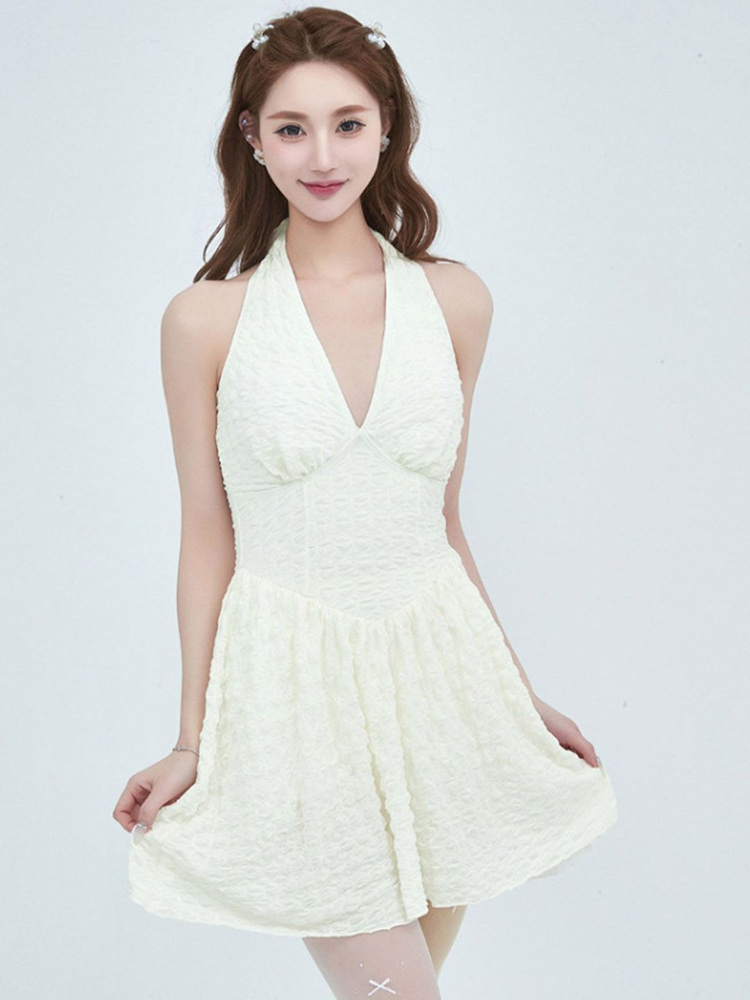 tinisie halter mini dress Tinisie Halter Mini Dress Orange