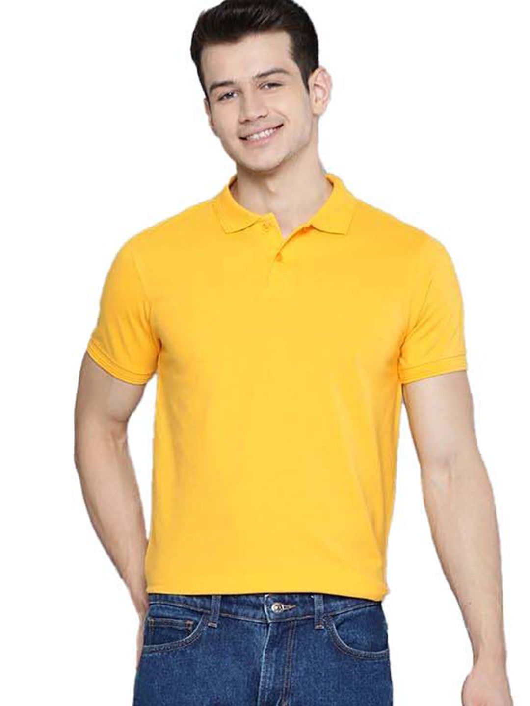 Men Pack of 2 Solid Polo Collar Regular Fit T-shirts
