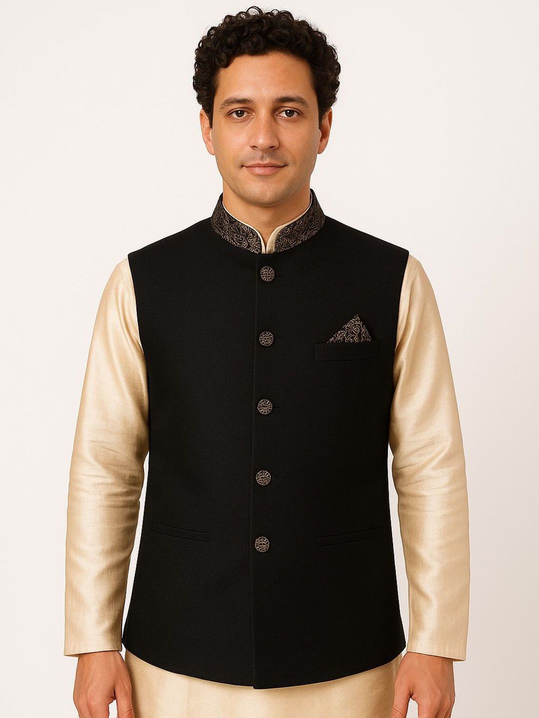 BAESD Mandarin Collar Nehru Jacket