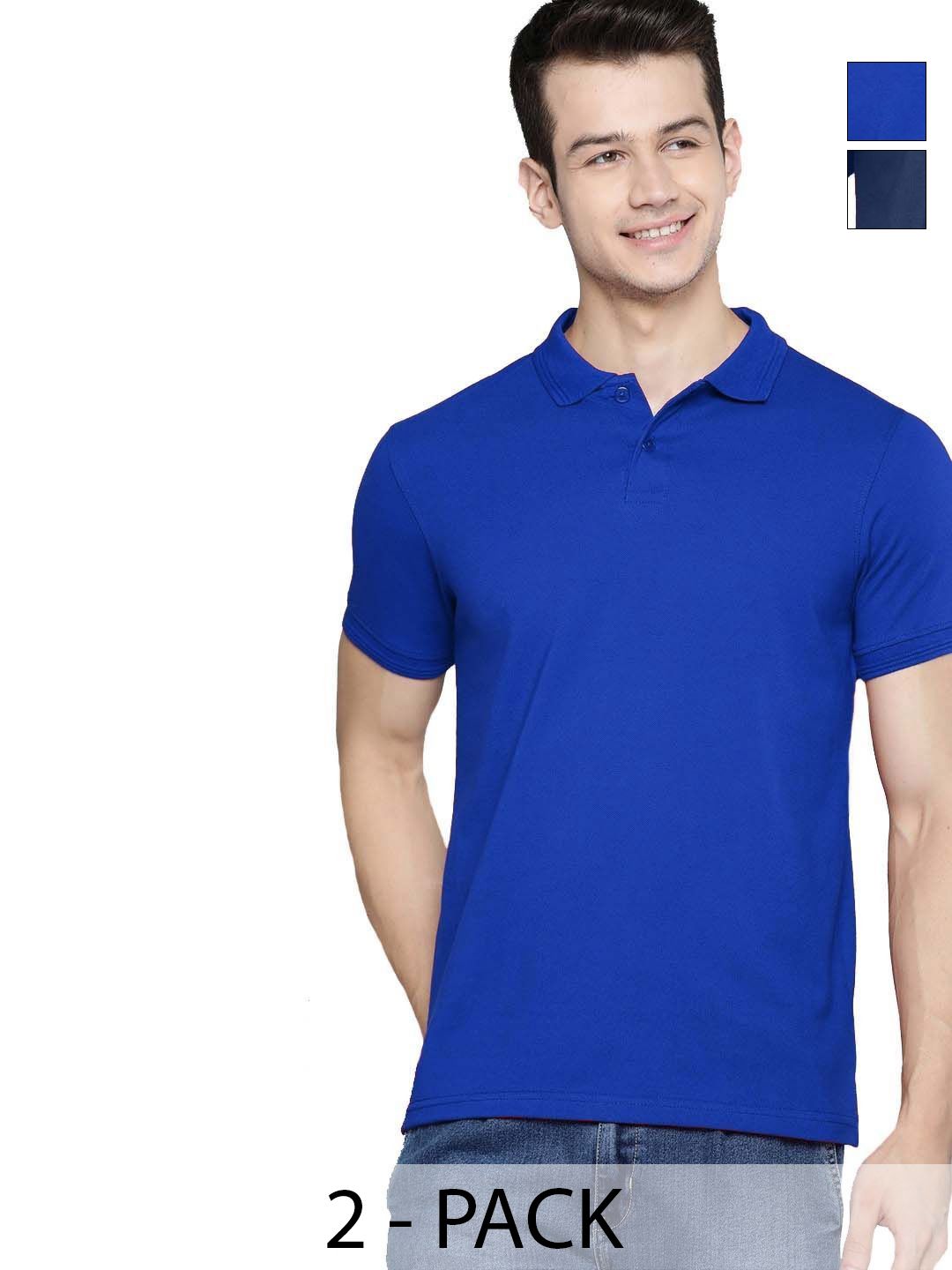 Organic Chics Pack Of 2 Polo Collar Dri-FIT Slim Fit T-shirts