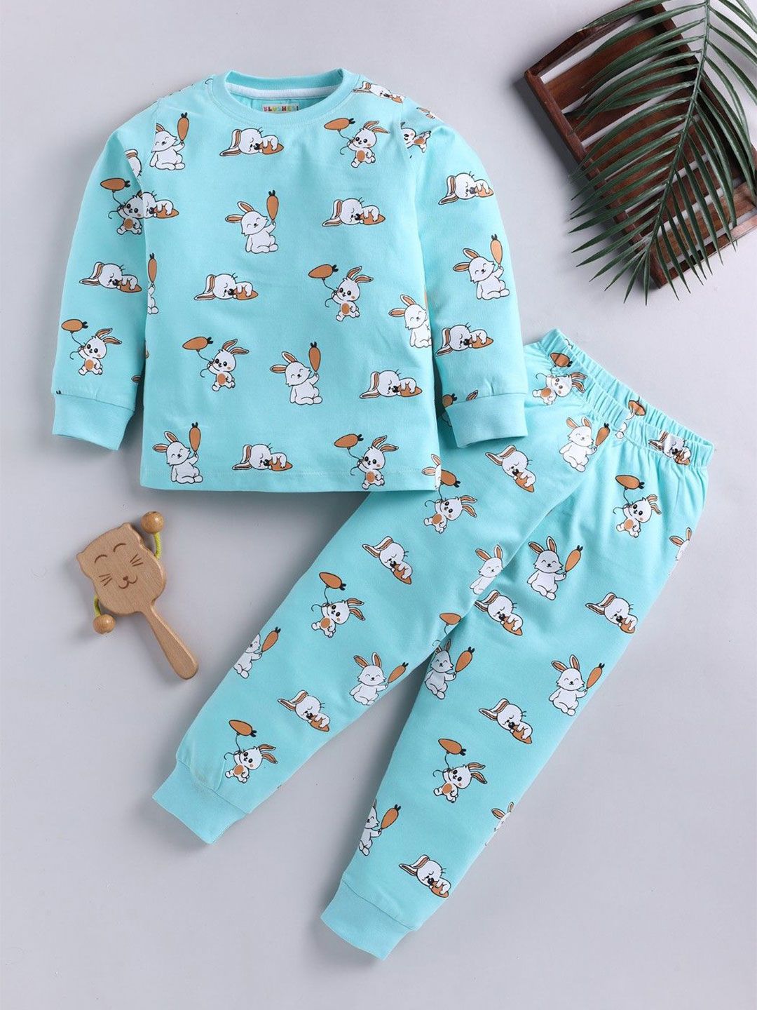BLUSHES Unisex Kids Printed Night suit