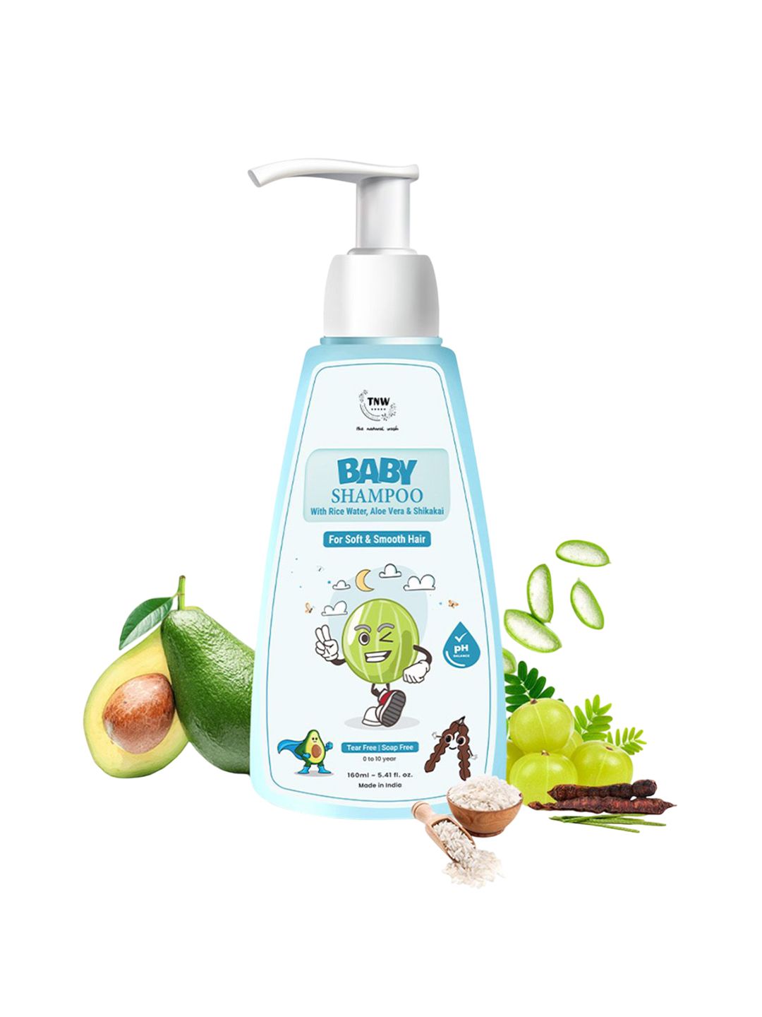 TNW the natural wash Baby Shampoo With Rice Water & Aloe Vera - 160 ml