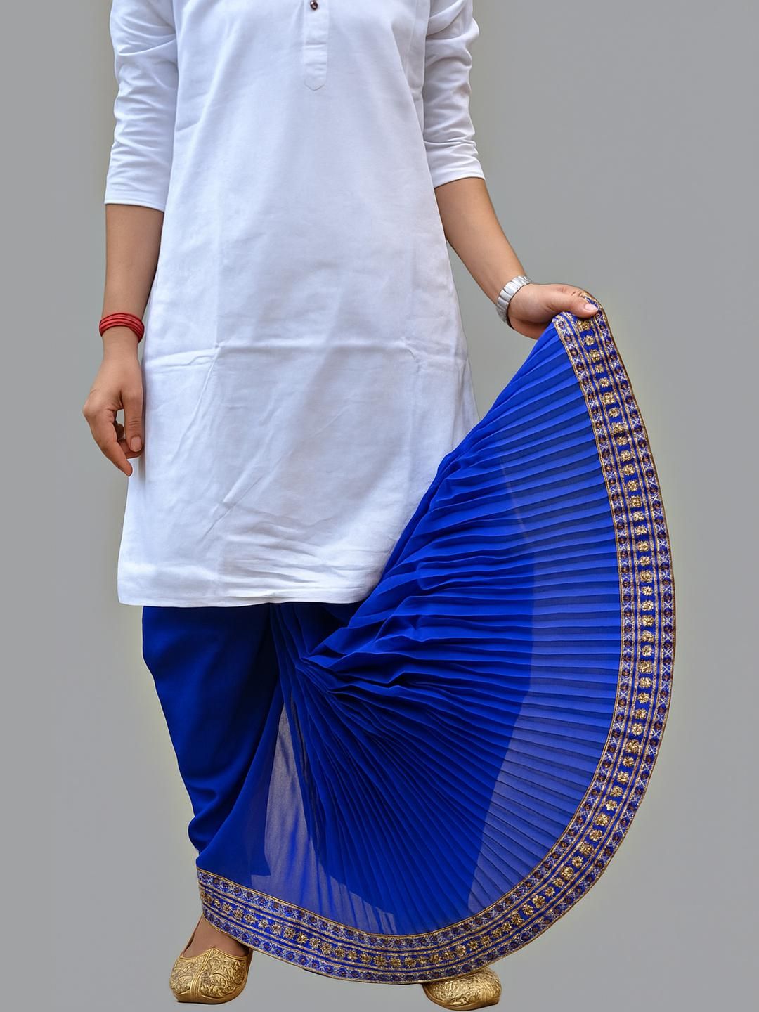 AMIT ONLINE Stylish Men Solid Dupion Silk Bengali Style Dhoti Pant