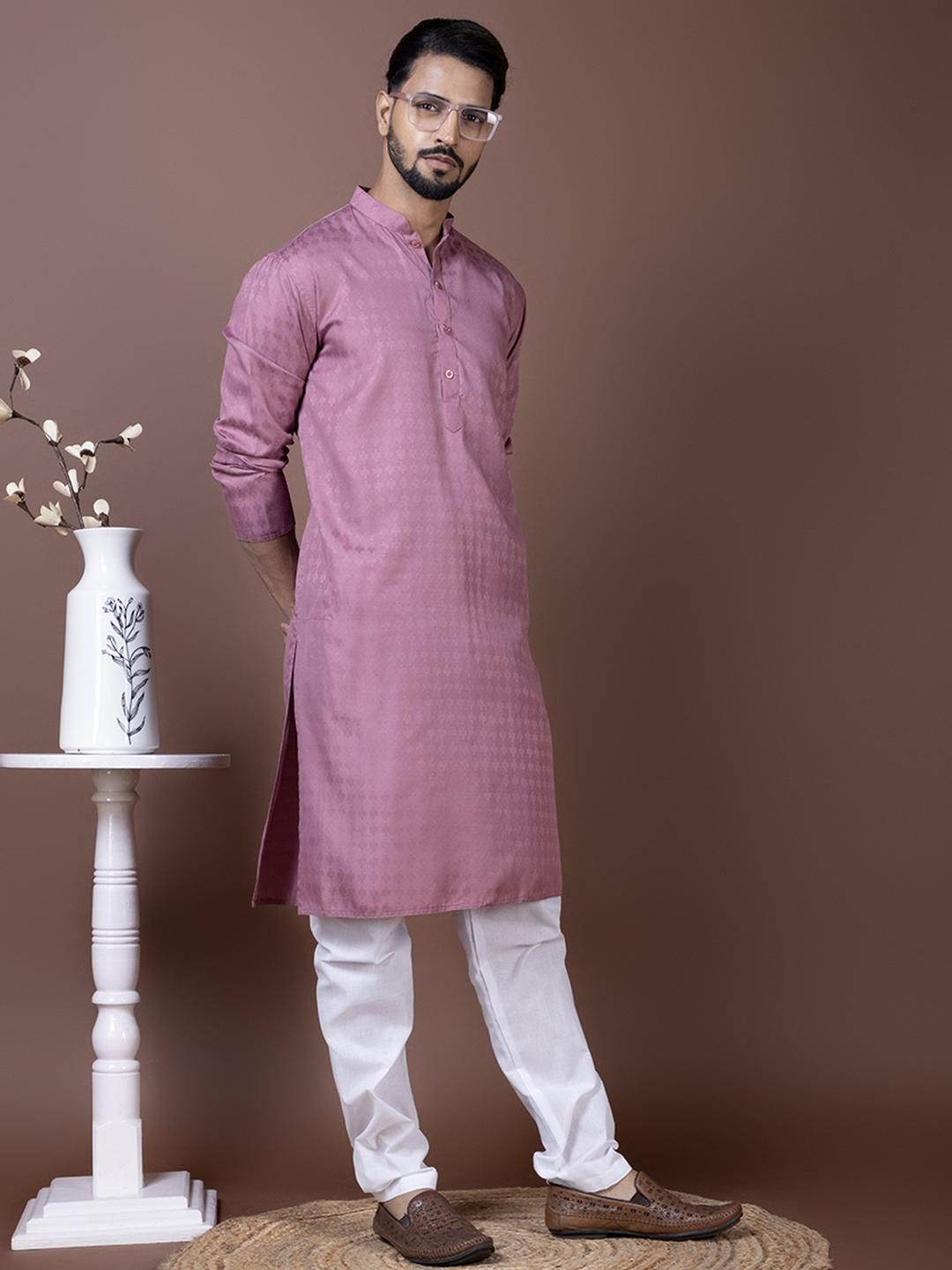 PulseIQ Men Cotton Straight Kurtas