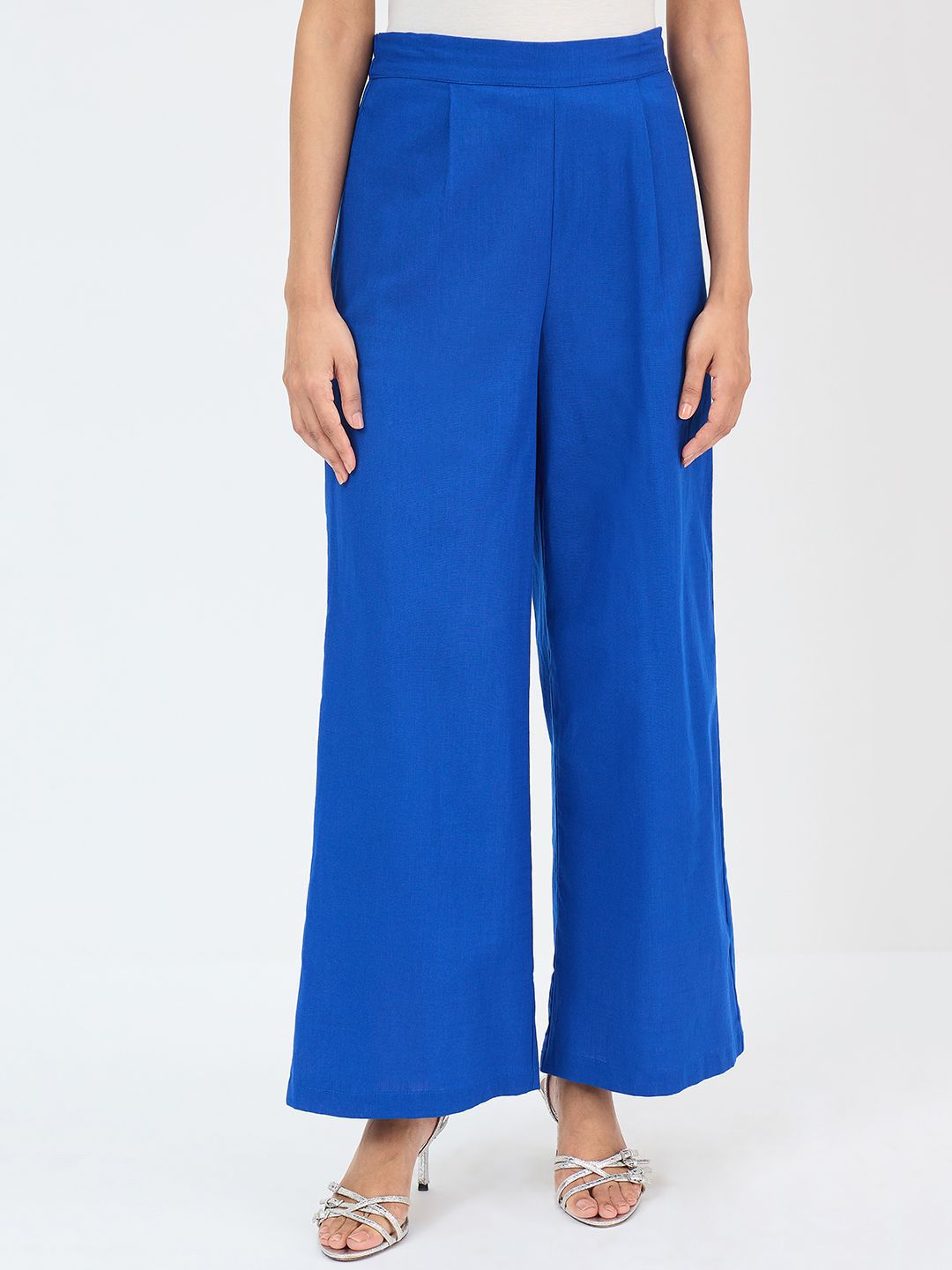 FEMMELLA Women Straight Fit Cotton Trousers