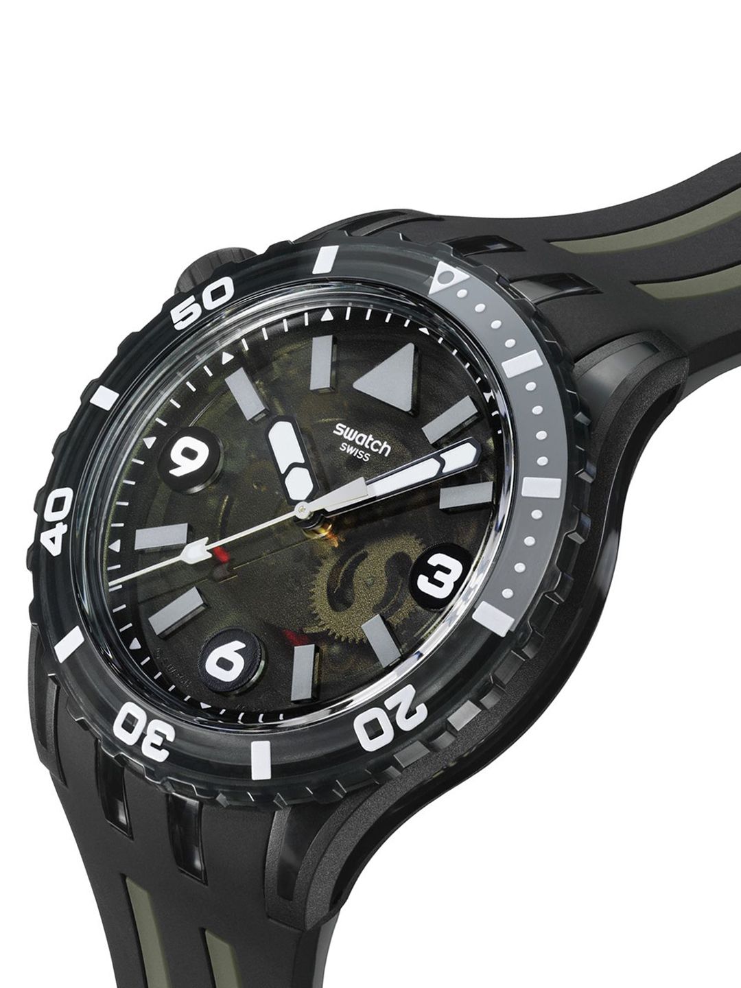 Buy Swatch Black Sea Nettle Unisex Textured Dial & Straps Analogue