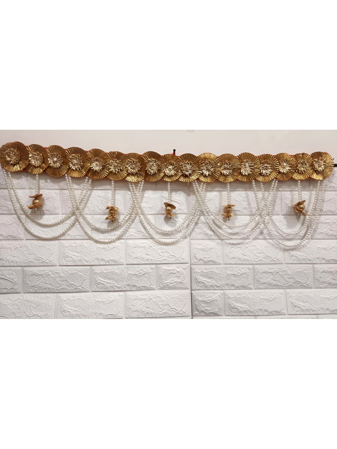 Nutts White Gota Chakri Bandhanwar Festive Decor