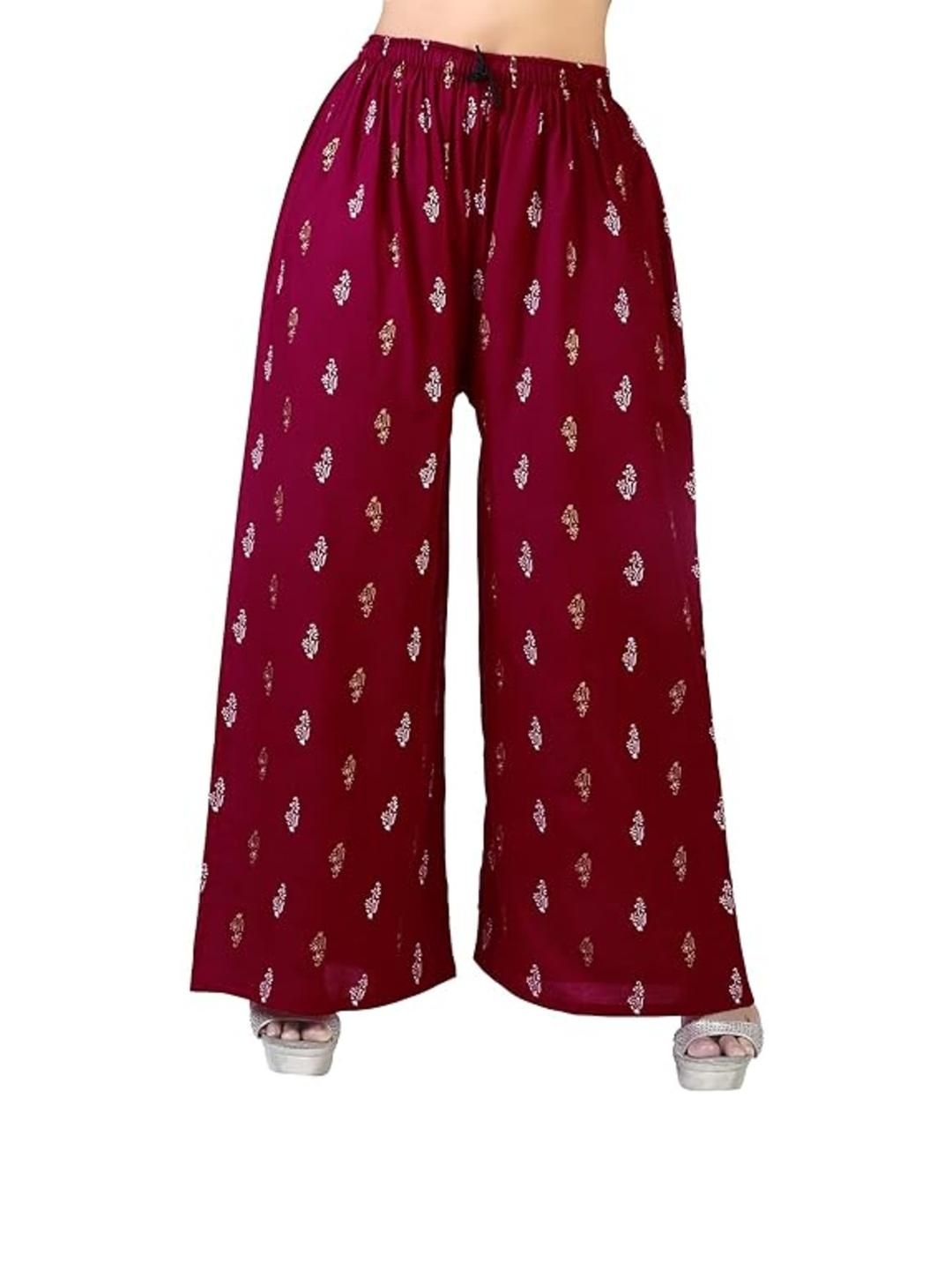 Aura Glam Women Pack Of 2 Floral Printed Flared Palazzos
