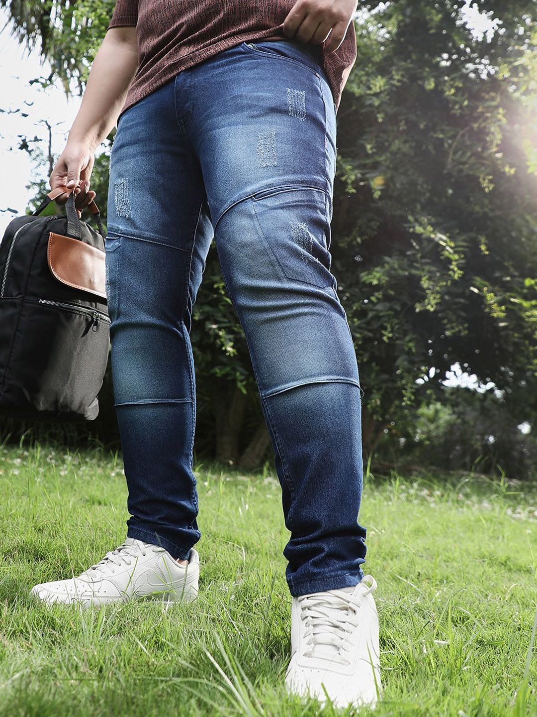 Instafab Plus Men Comfort Regular Fit Cotton Jeans
