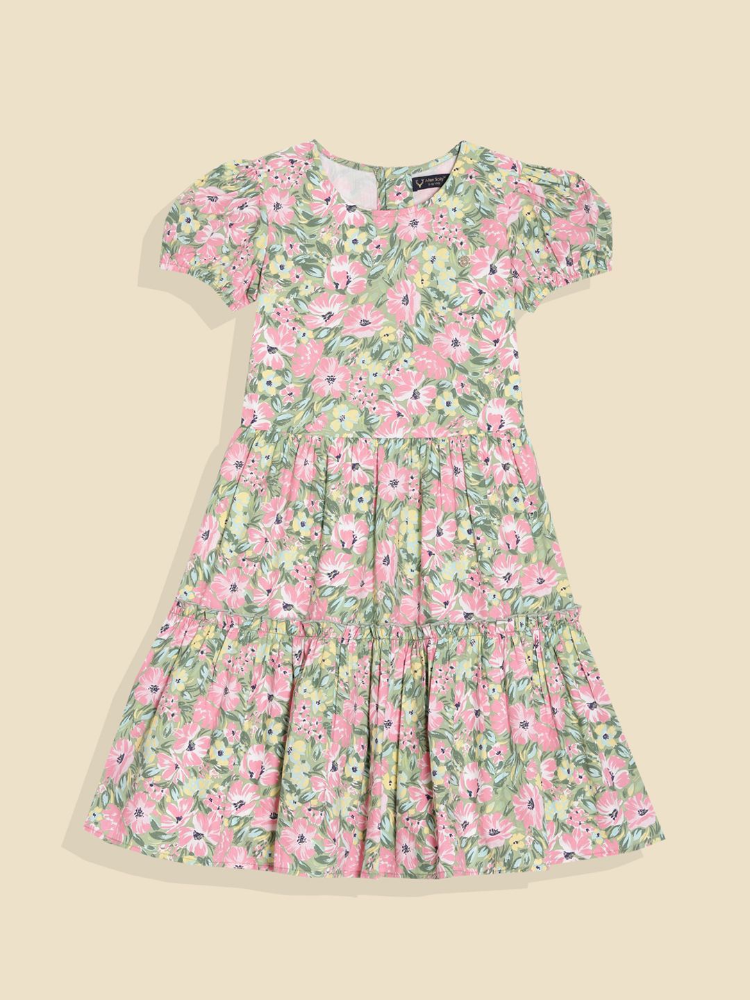 Allen Solly Junior Girls Floral PrintedA-Line Dress