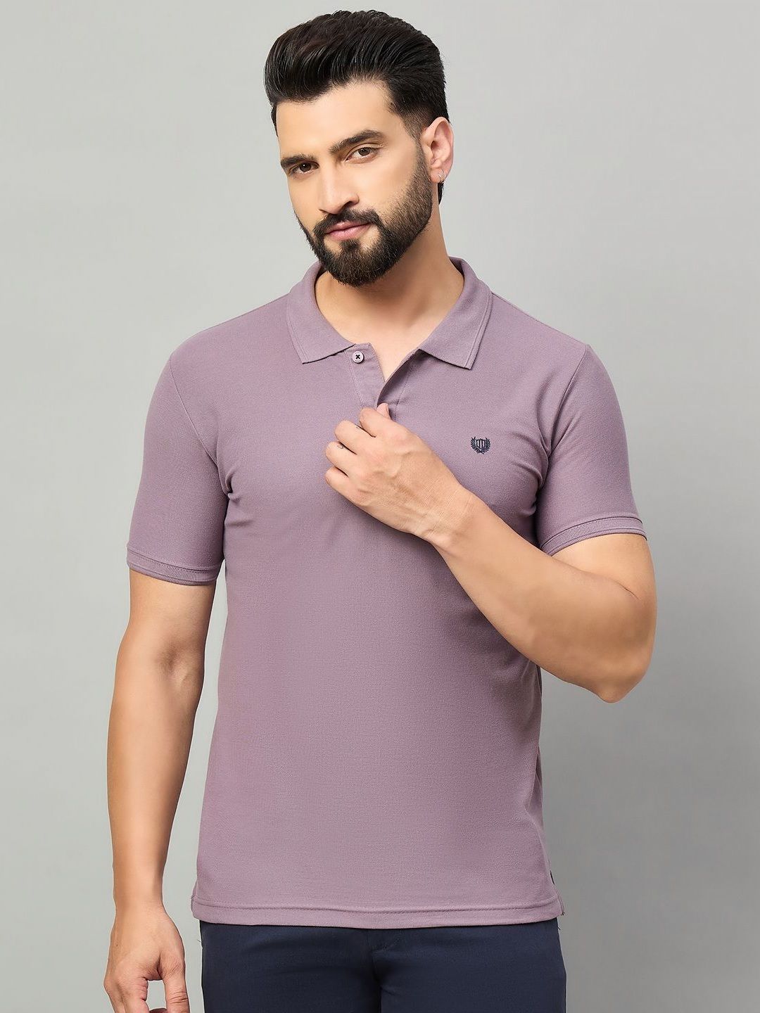Duke Polo Collar Slim Fit Cotton T-shirt