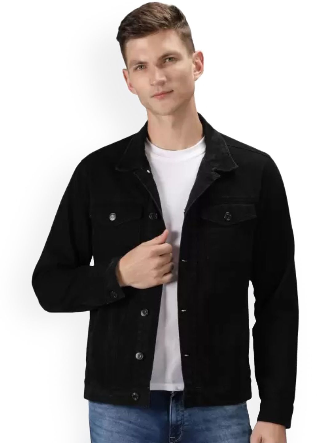 LINARIA Spread Collar Denim Jacket