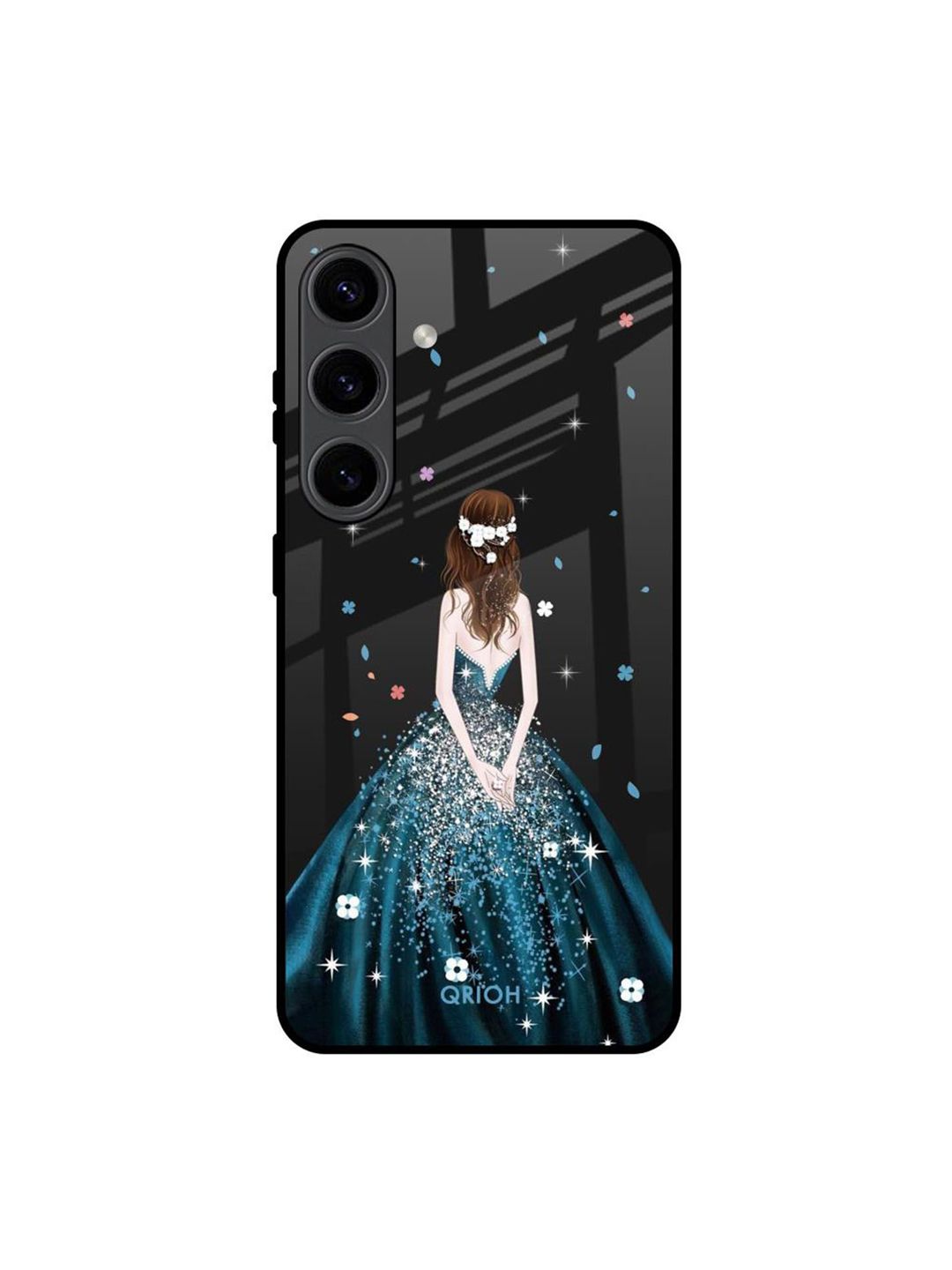 QRIOH Queen Of Fashion Printed Sleek & Lightweight Silicone Samsung Galaxy S24 5G Case