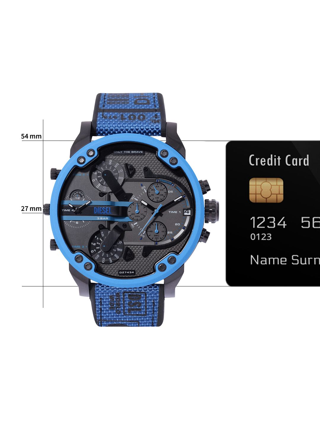 【CHALLENGER】 ネイビー ベスト Mサイズ フレイム柄 Buy DIESEL Men MR. DADDY 2 Leather Textured Straps Analogue Watch
