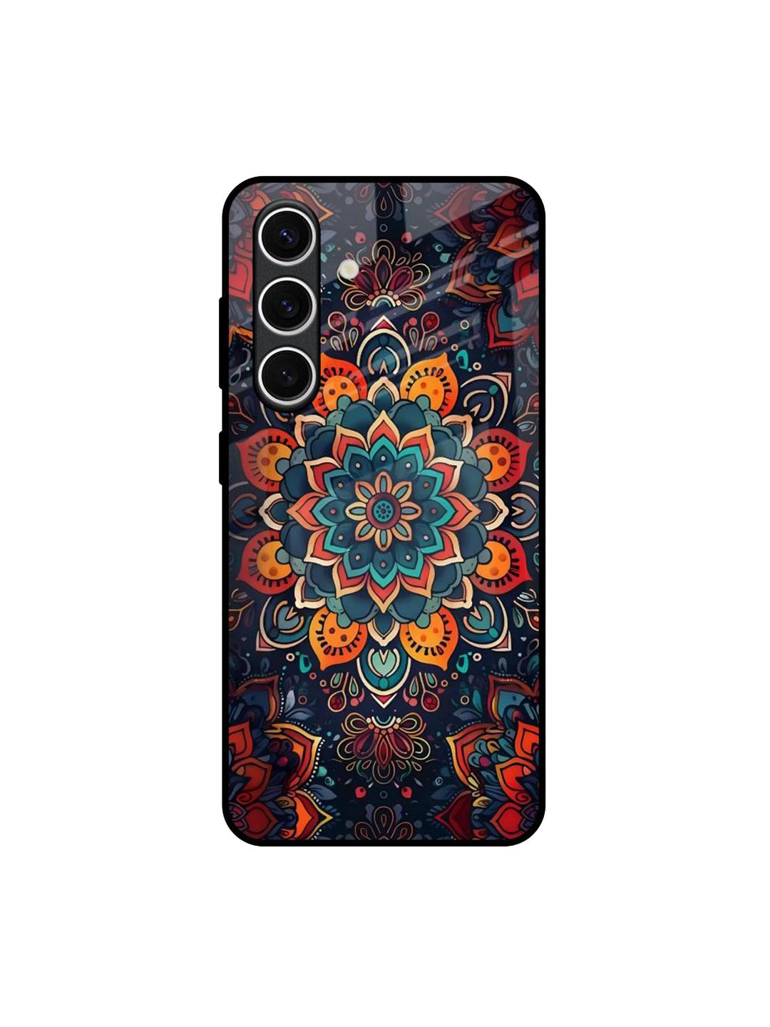 QRIOH Floral Printed Samsung Galaxy S24 FE 5G Silicone Back Case