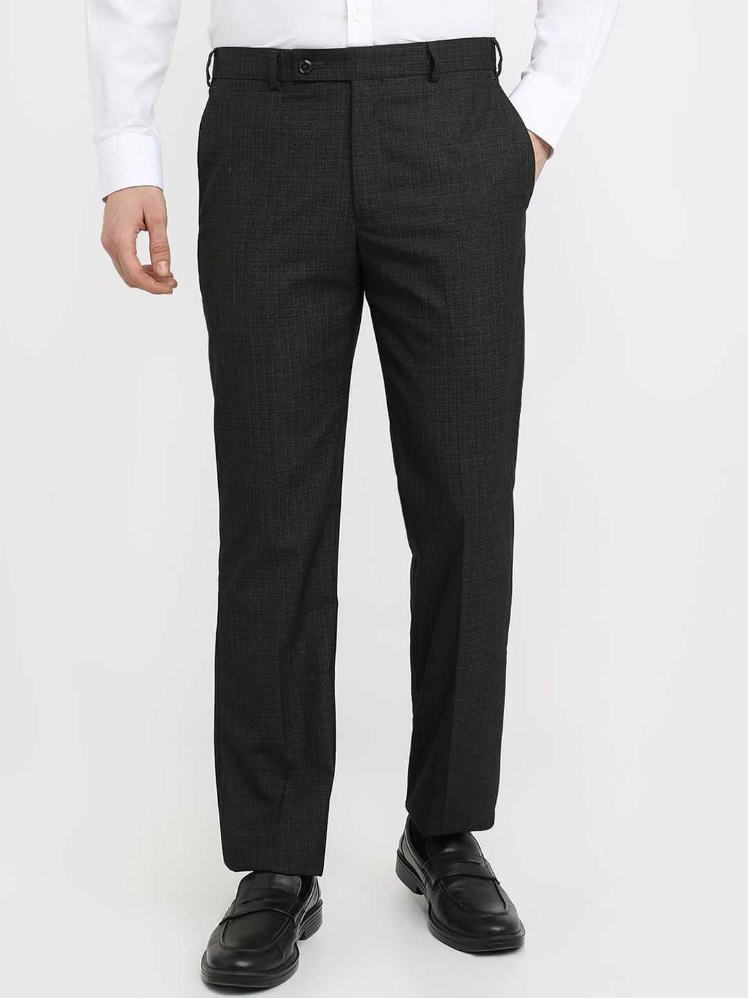 Park Avenue Park Avenue Men Original Regular Fit Mid-Rise Regular Trousers