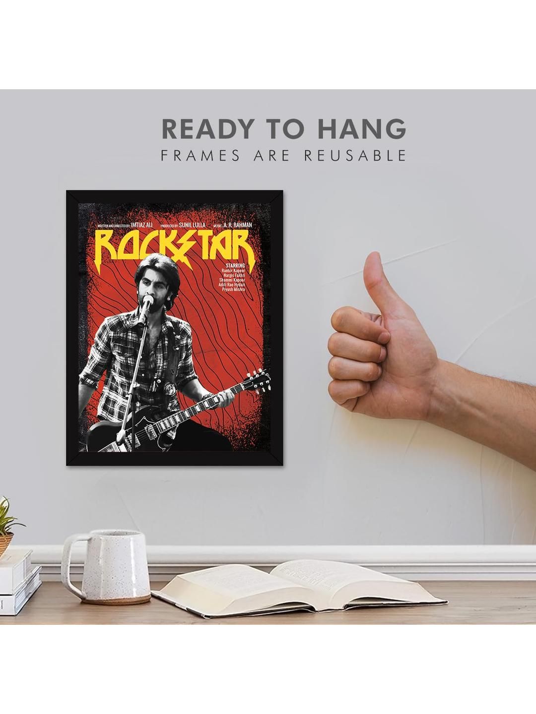 Buy Chaka Chaundh Ranbir Kapoor Rockstar Poster Wall Art - Wall