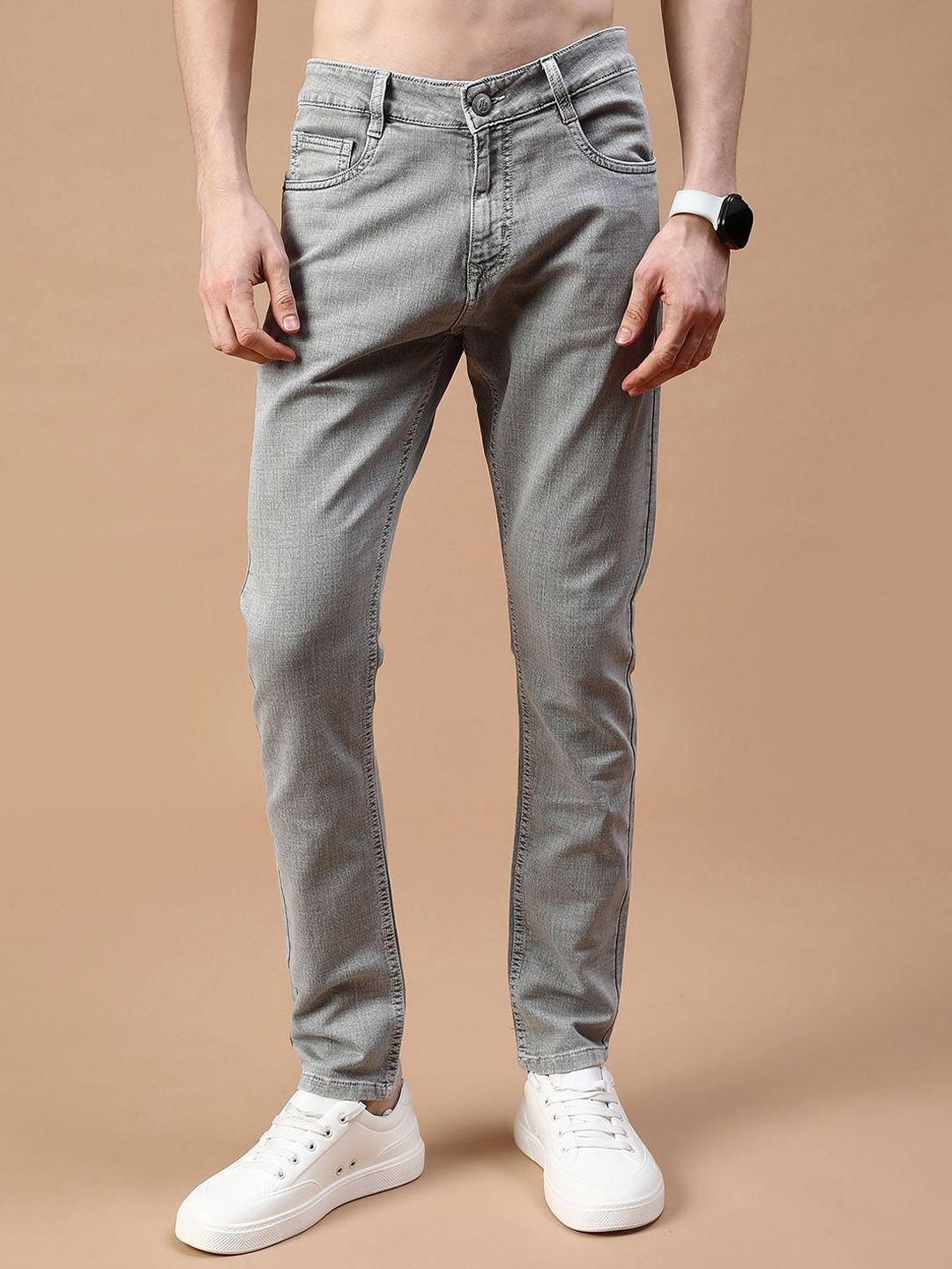 V-Mart Men Regular Fit Mid-Rise Cotton Denim Jeans