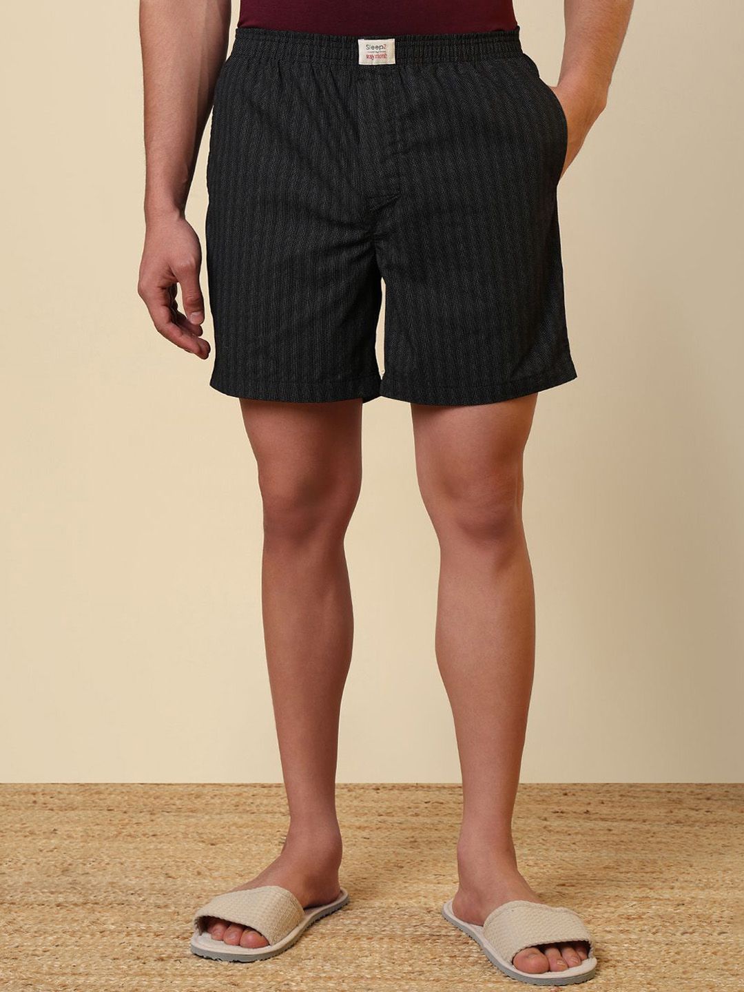 SleepZ by Raymond Printed Pure Cotton Mid-Rise Boxer AHBA00060-K8