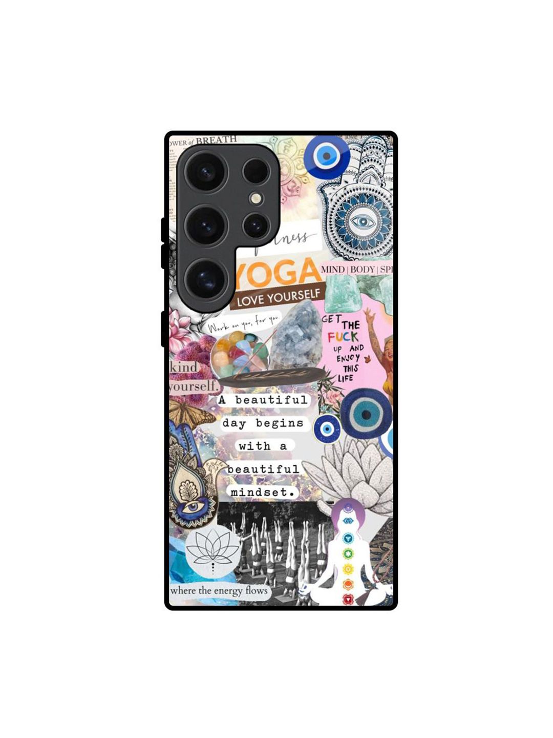QRIOH Silicone Quirky Printed Samsung Galaxy S24 Ultra 5G Back Case