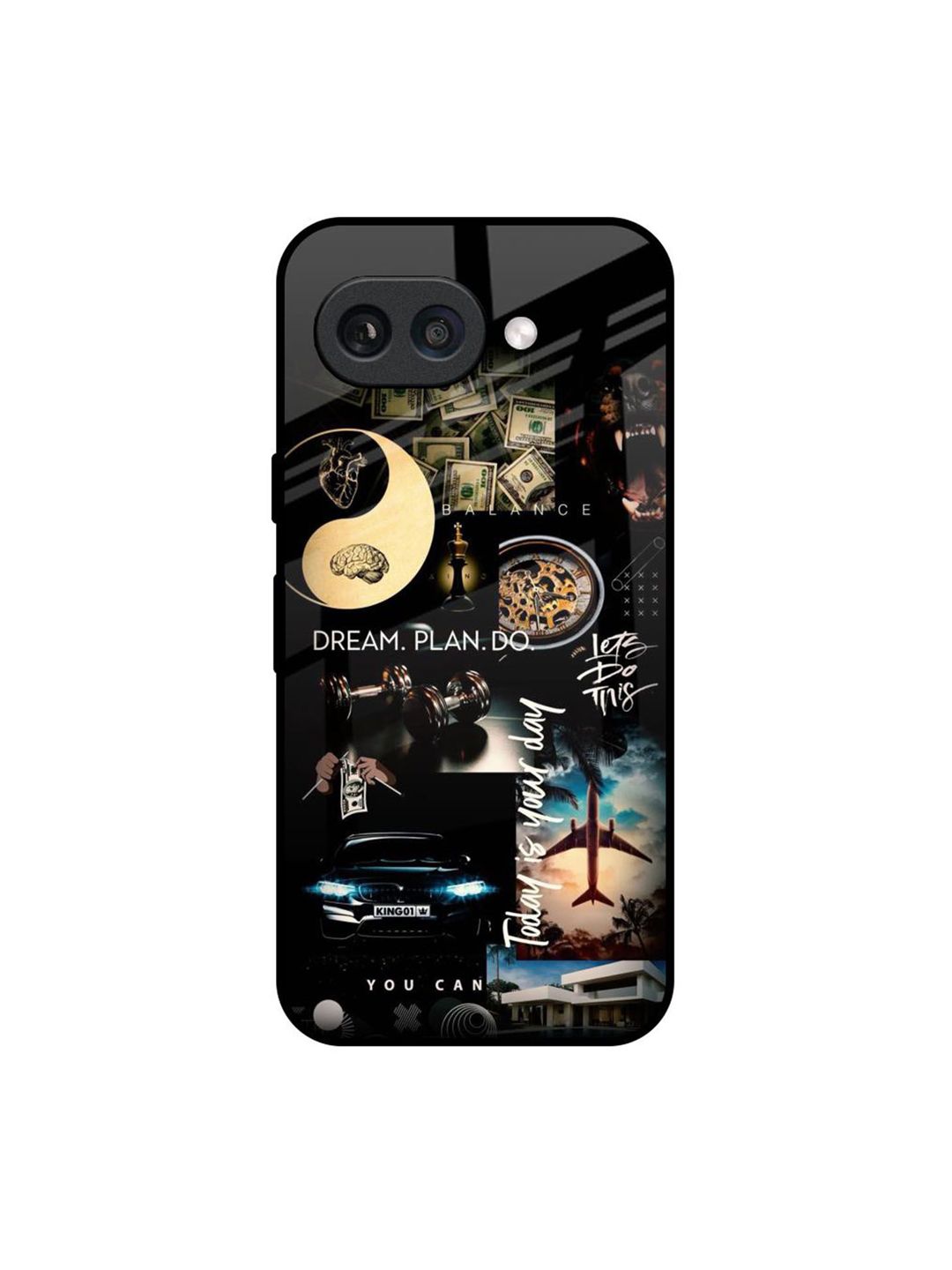 QRIOH Visionary Cycle Google Pixel 9A Glass Back Case Mobile Accessories