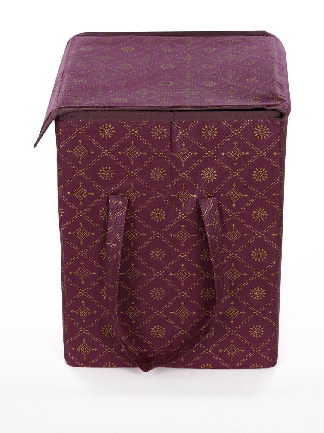 Craft Bazar Brown Laundry Basket with Lid