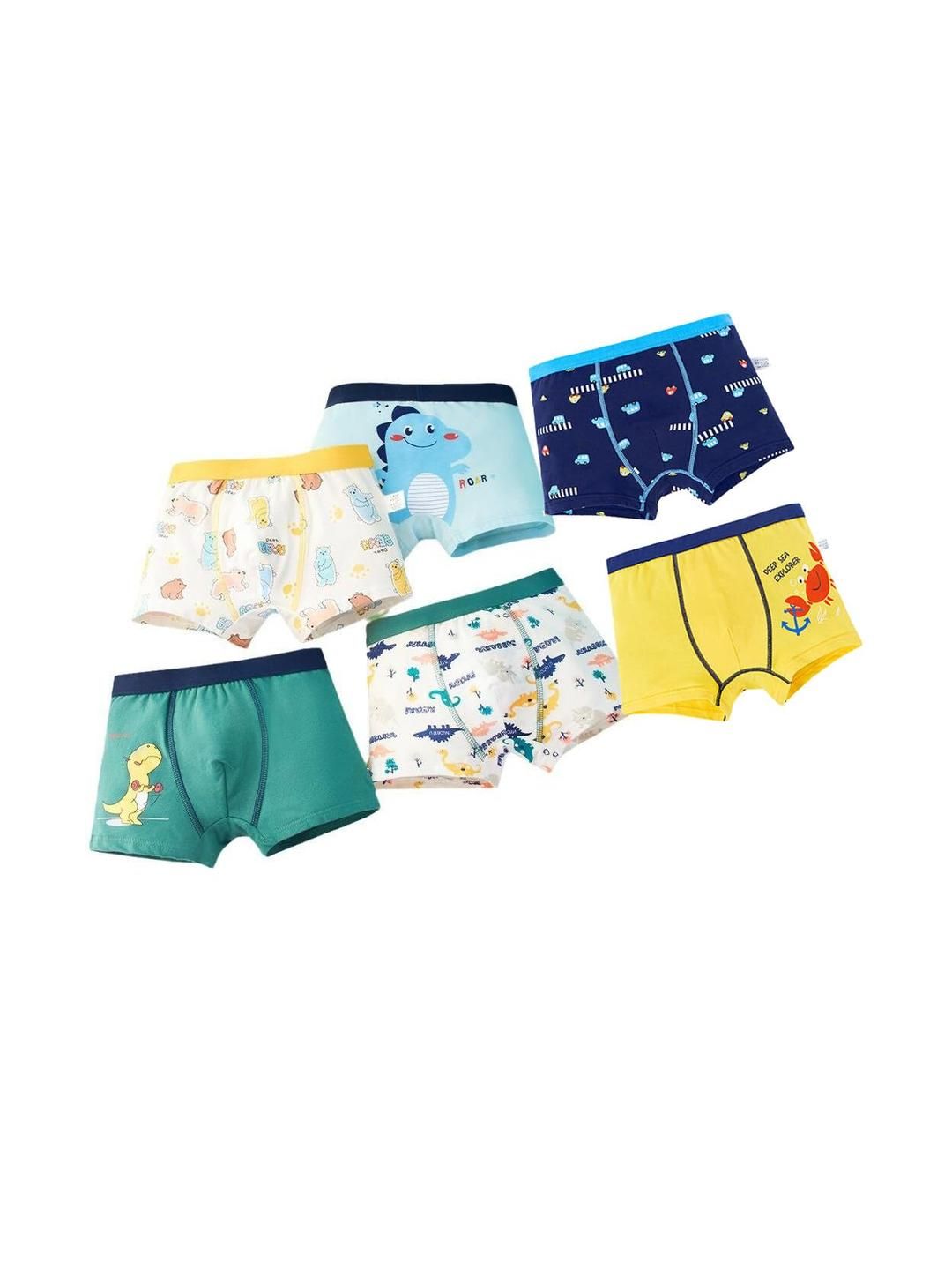 Teri Beri Set Of 6 Low-Rise Cotton Hipster Briefs