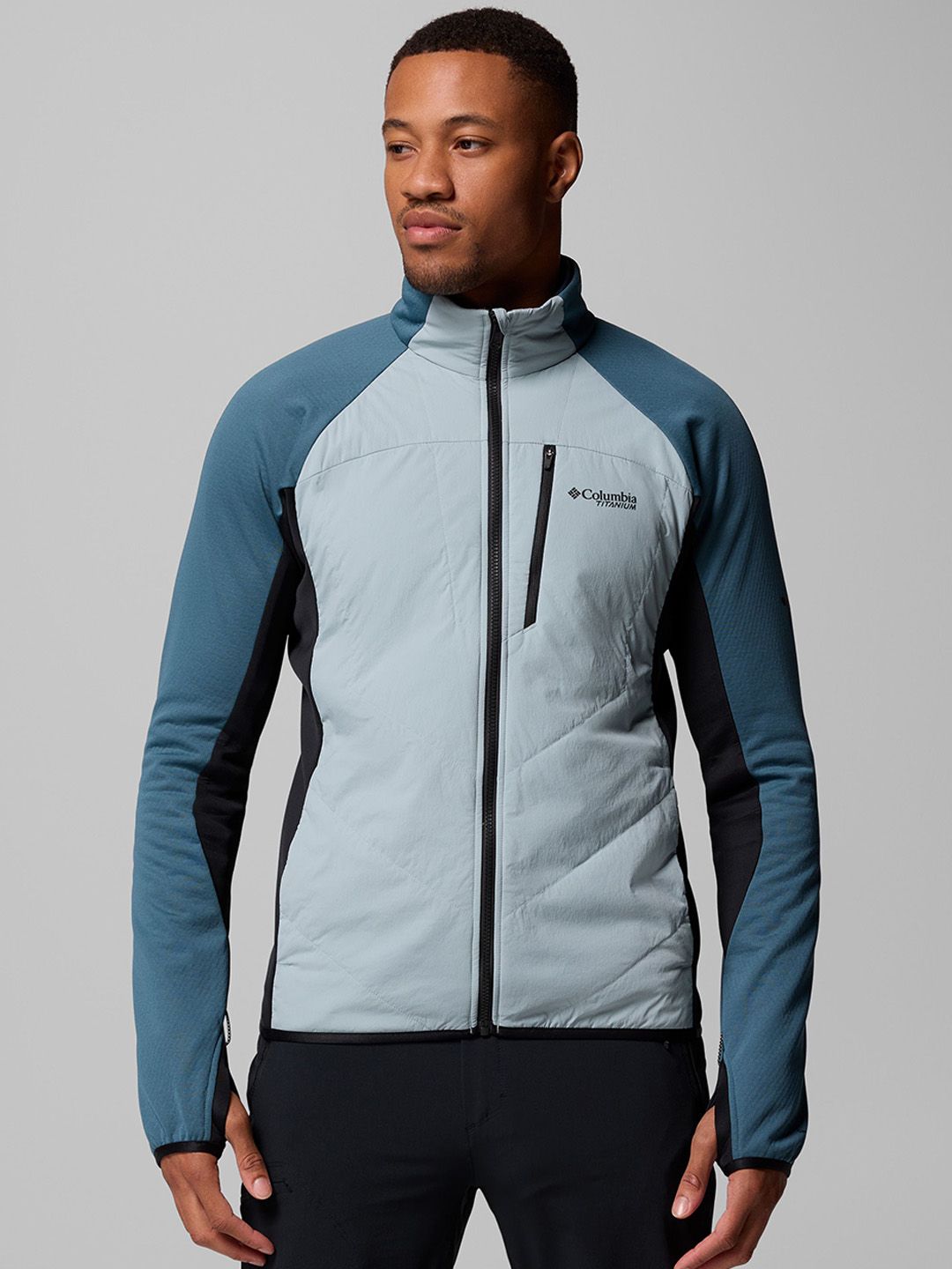 Columbia Hybrid Colourblocked Stand Collar Sporty Jacket