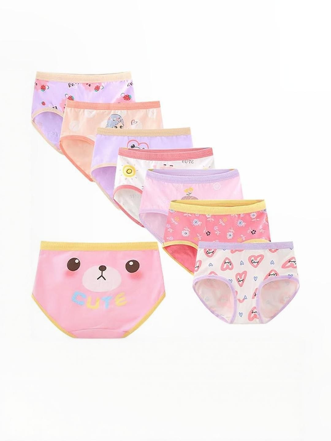 Teri Beri Set Of 6 Low-Rise Cotton Hipster Briefs