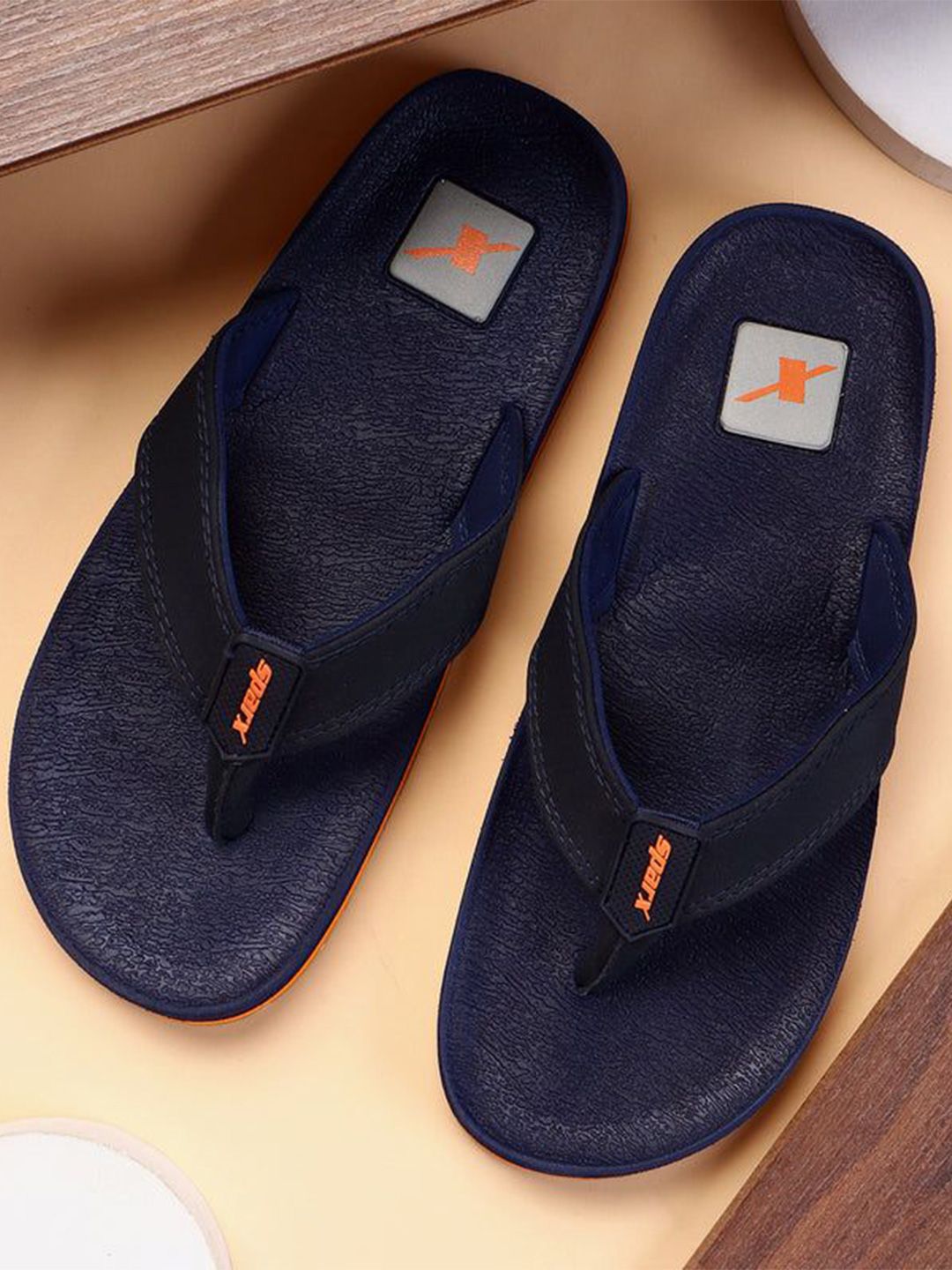 Sparx Men Solid Rubber Thong Flip-Flops