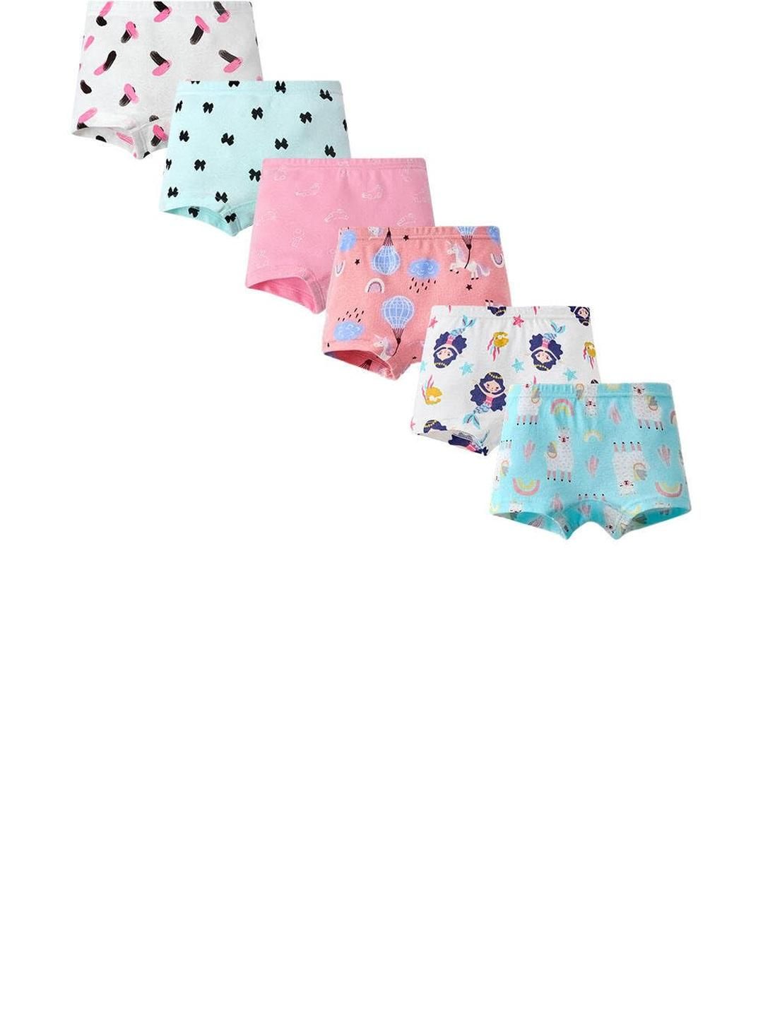 Teri Beri Set Of 6 Low-Rise Cotton Hipster Briefs