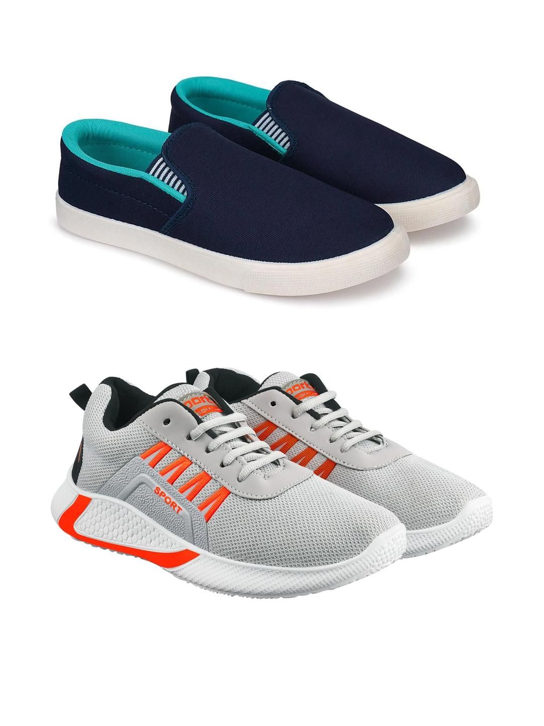 Free Kicks Men Multicoloured Mesh Marking Running Sports Shoes