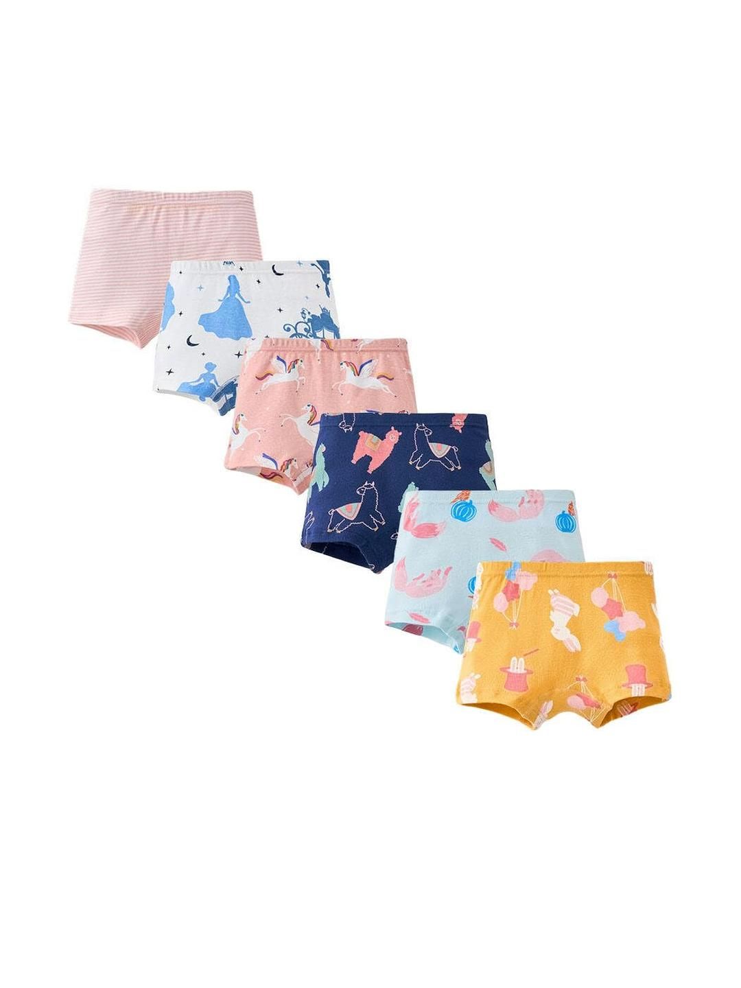Teri Beri Set Of 6 Low-Rise Cotton Hipster Briefs