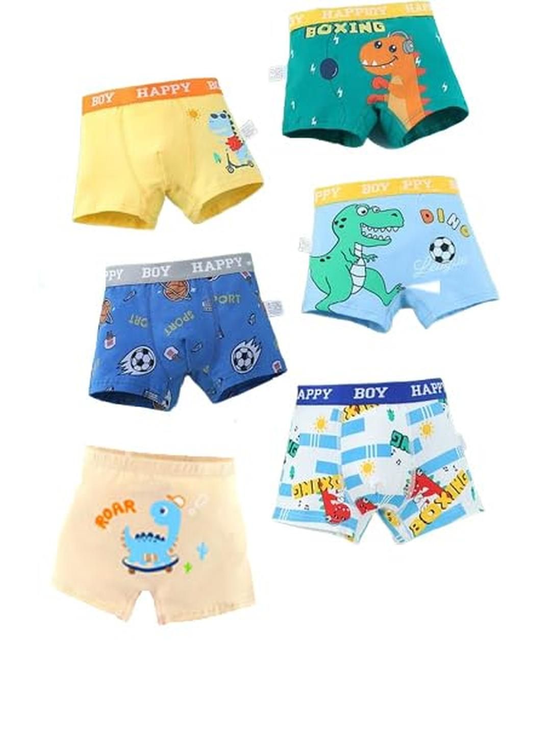 Teri Beri Set Of 6 Low-Rise Cotton Hipster Briefs