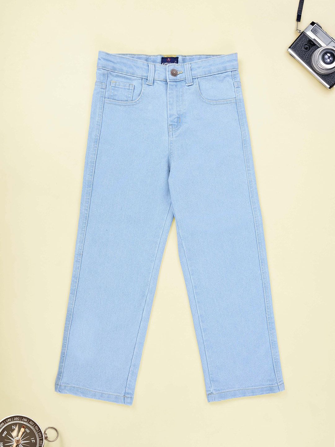KiddoPanti Boys Straight Fit Mid-Rise Stretchable Jeans