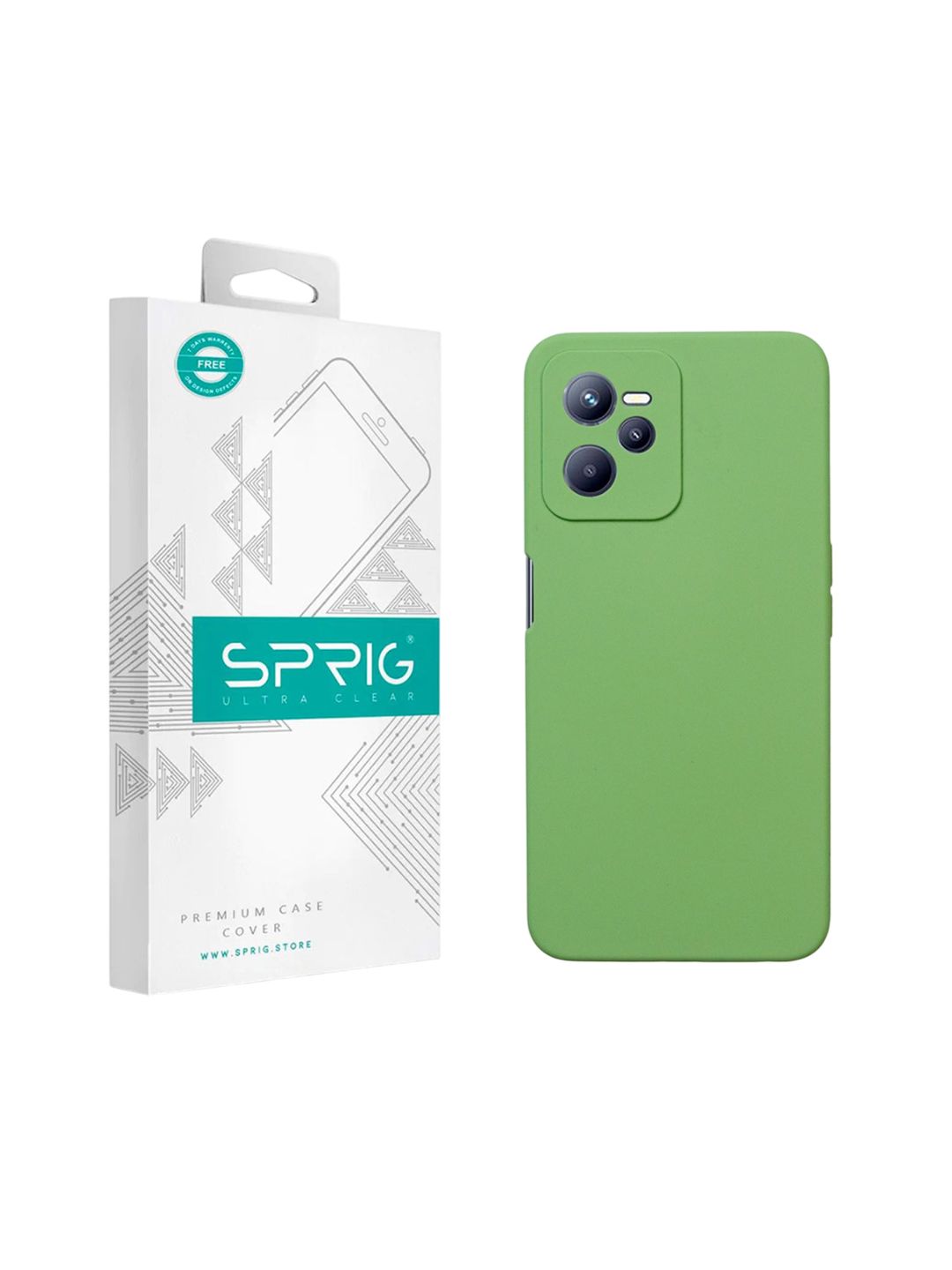 SPRIG Realme C35 Liquid Silicone Back Cover