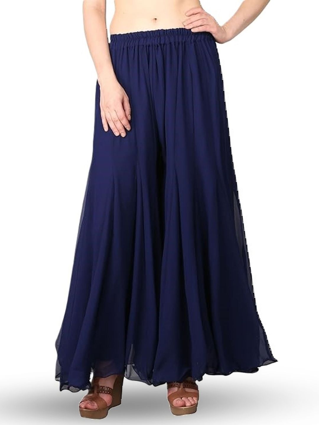 AFFLEON Women Flared Palazzos