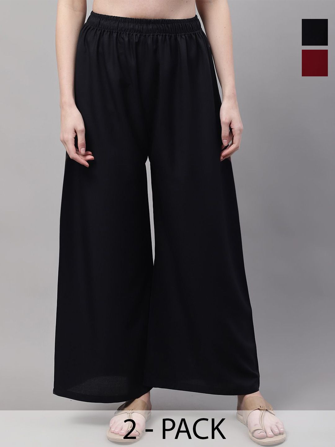 Valles365 by S.C. Women Pack Of 2 Palazzos