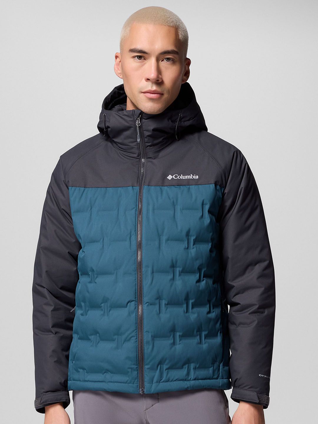 Columbia Men Hooded Solid Lightweight Casual Puffer Jacket