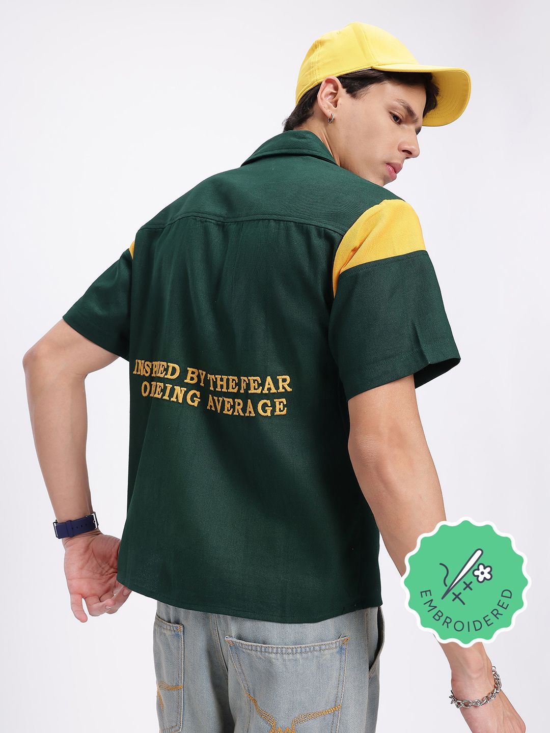 glitchez Embroidered Regular Fit Shirt Offers & Cashback