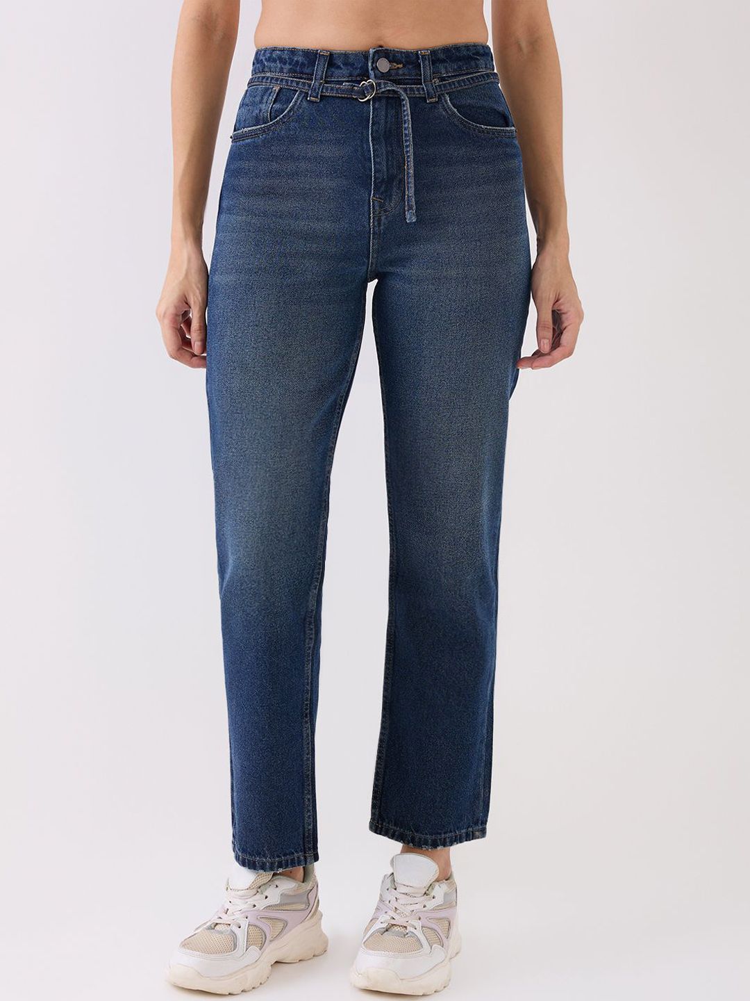 SPYKAR SPYKAR Purist Women Straight Fit High-Rise Light Fade Cotton Stretchable Jeans